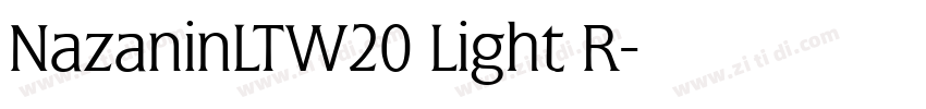NazaninLTW20 Light R字体转换